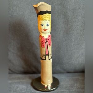 VTG Bella Casa “Diana’s Designer Suit”vase/candle holder by Susan Paley for Ganz